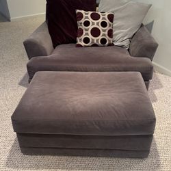 Chair And A Half And Ottoman