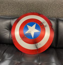 Captain America Aluminum Battle Damaged Shield Replica
