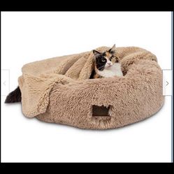 New , sealed, Pet Craft Supply Ultra Soft Plush Calming Small 18 x 18 inch Dog and Cat Bed