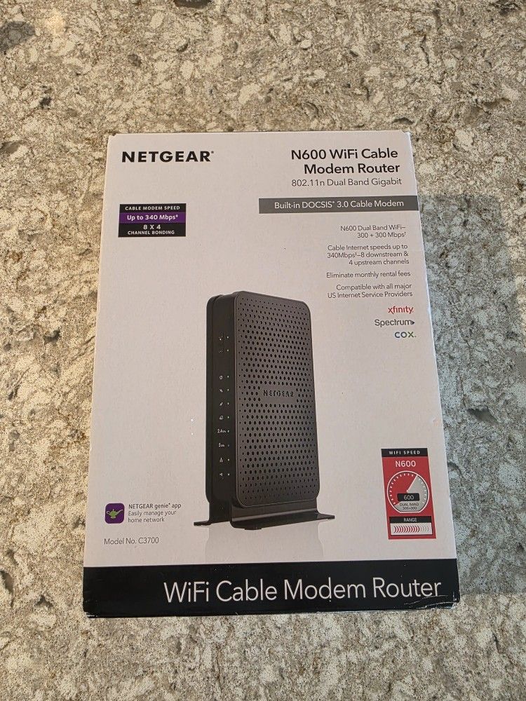 Netgear N600 Wifi modem And Router