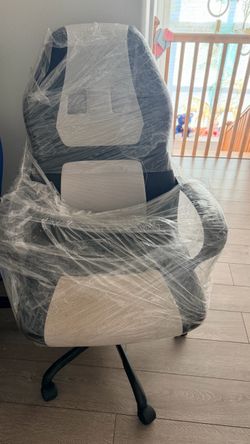 Racing Style Gaming Chair Gray and Black