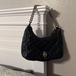 black kurt geiger bag with two straps 