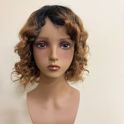 Ombré Human Hair Wig 12” New   #501