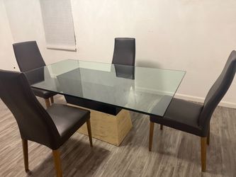 Dining table 4 chairs