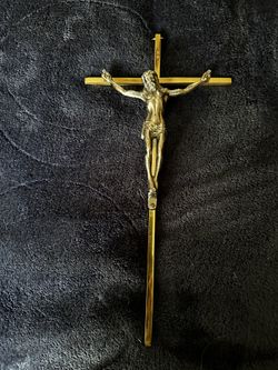 Brass & Metal Crucifix 10” x 5”  92124