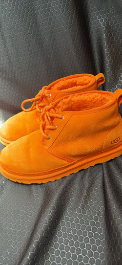 Ugg  Neumel  Orange Suede Chukka boot with Sheepskin lining
