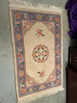 Large thick woven rug