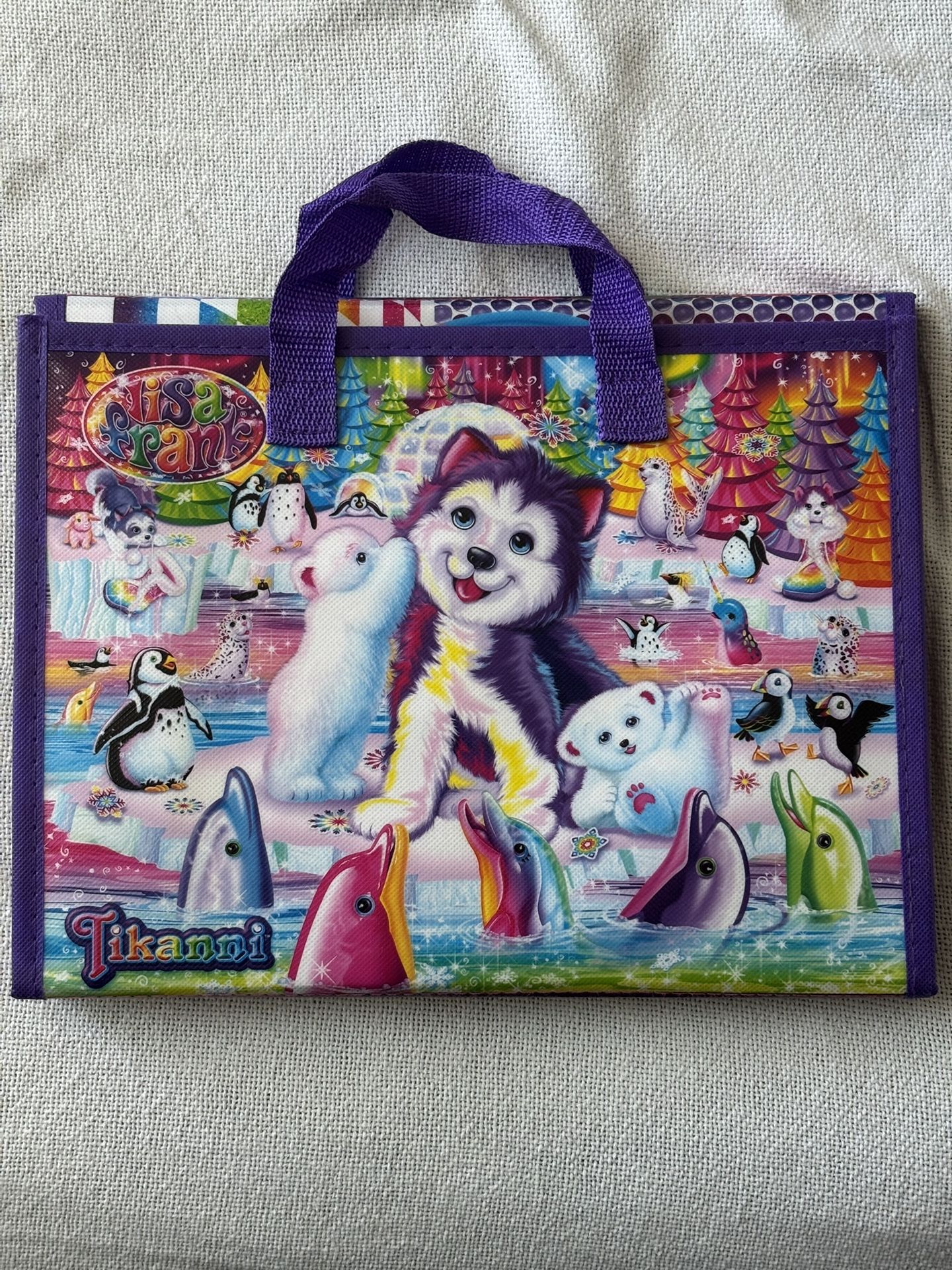 Lisa Frank Unicorn Trifold Activity Portfolio Folders, Stickers, Stationary, Puzzles. 