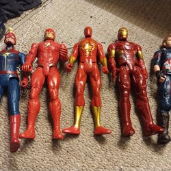 Captain Marvel America Ironman +DC Figure Collectable 