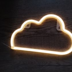 LED Cloud Neon Sign, Warm White 