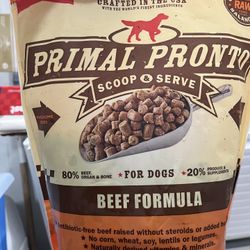 Primal Pronto Raw Dog Food(beef)