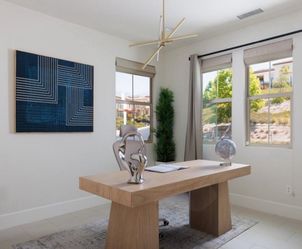 $450 (Orig $999) CB2 - Ridge 66" Bleached Oak Desk With Drawer