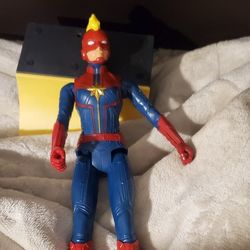 Marvel Avengers Titan Hero Series Captain Marvel Action Figure, 12”  Toy