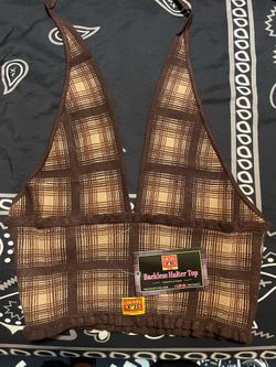 Backless halter top FB County