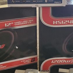 12" speakers 1200w each