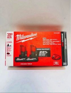 🔥 Milwaukee M12 High Output Starter Battery Kit + Charger