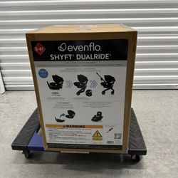 Evenflo Shyft DualRide Infant Car Seat & Stroller - Beaufort Black 