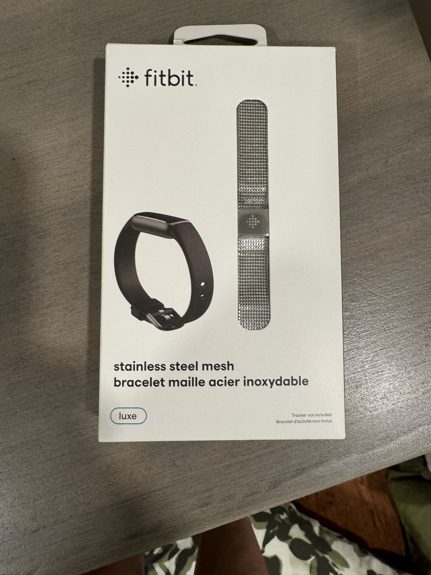 Fitbit Luxe Metal Mesh Band Stainless Steel Band - Platinum