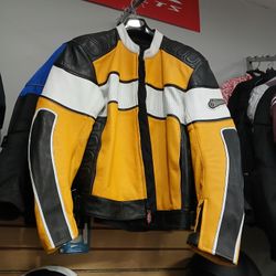 Motorcycle Leather Jacket Brand New Size 48 Clearance Sale $250