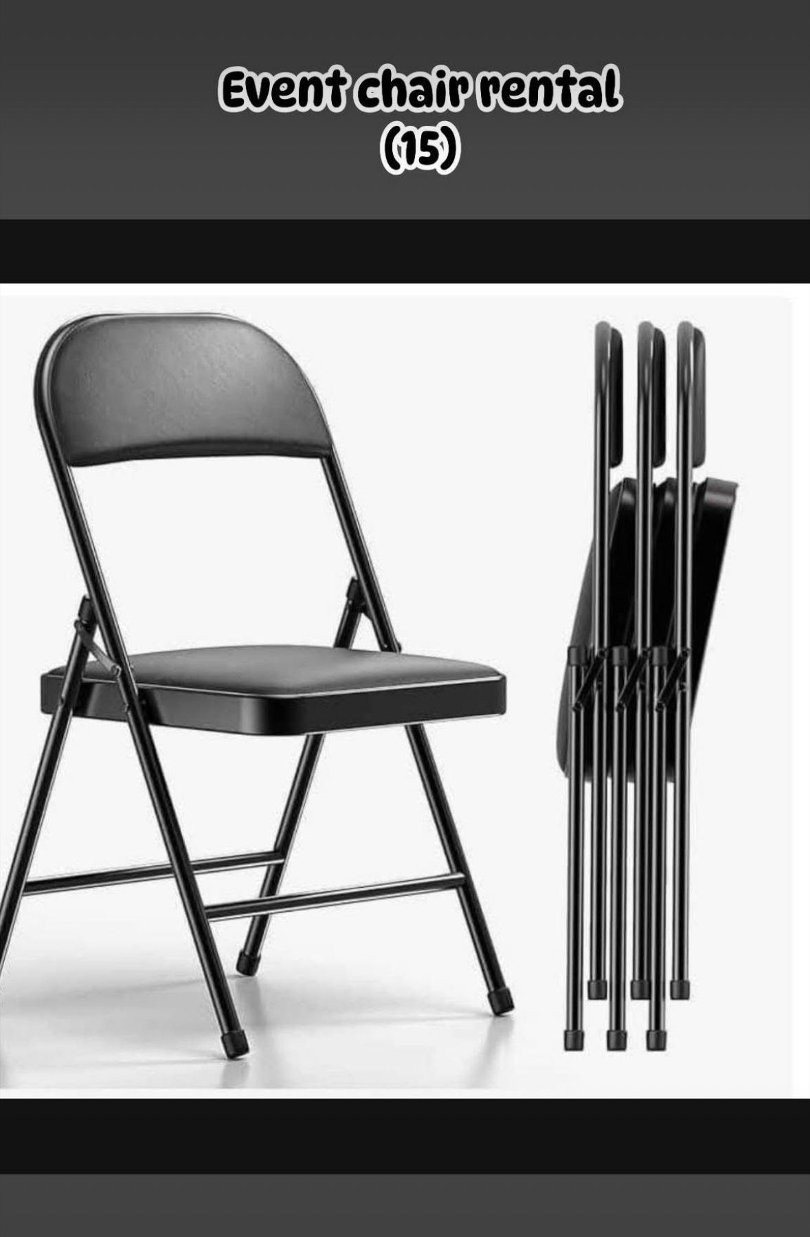 (20) Metal Event Chairs