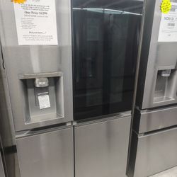 Sale Now Only $1175 (Was $1299) LG 36" SMART Side By Side Refrigerator W/ 1 Yr Warranty 