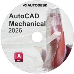 AutoCAD Mechanical 2026 DVD Installer - Lifetime For Windows 