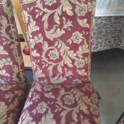 Dinning Table Set Glass Top 42x72 6"Chairs 