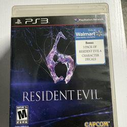 Resident Evil 6 PS3 