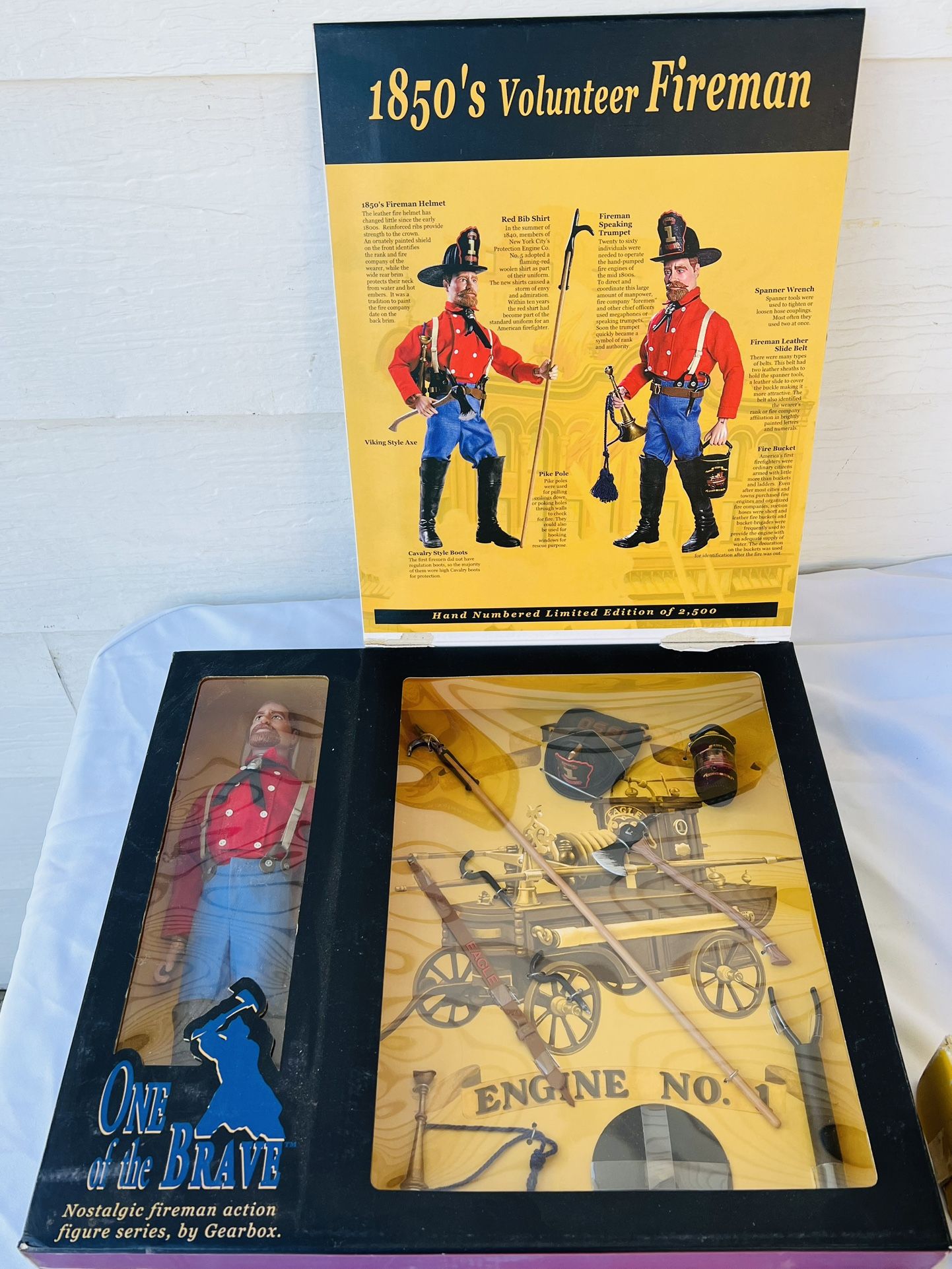 Vintage 1850's Volunteer Fireman Action Figure