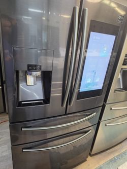 Samsung Smart Refrigerator 4 Doors Dark Stainless