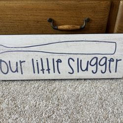 “Our Little Slugger” Wall Decor