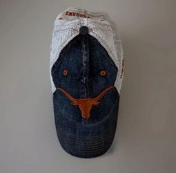 Wrangler Texas Longhorns DENIM Trucker Adjustable Hat Collegiate