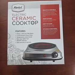 This is an electric ceramic Parini cooktop.