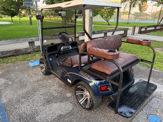 EZGO TXT 36V Golf Cart – New Batteries – Custom 4 Passenger