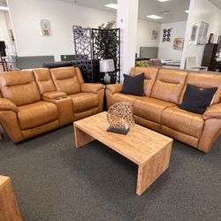 Leather Sofa And Loveseat 