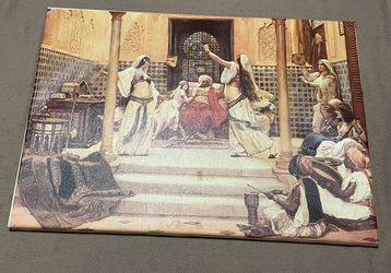 Digital Print Of Arabic Sultan And BellyDancers