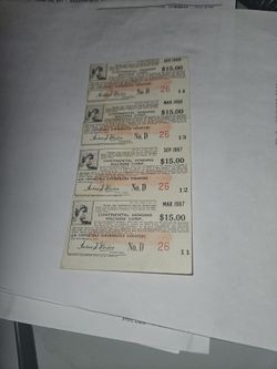 Saving Bonds 1967