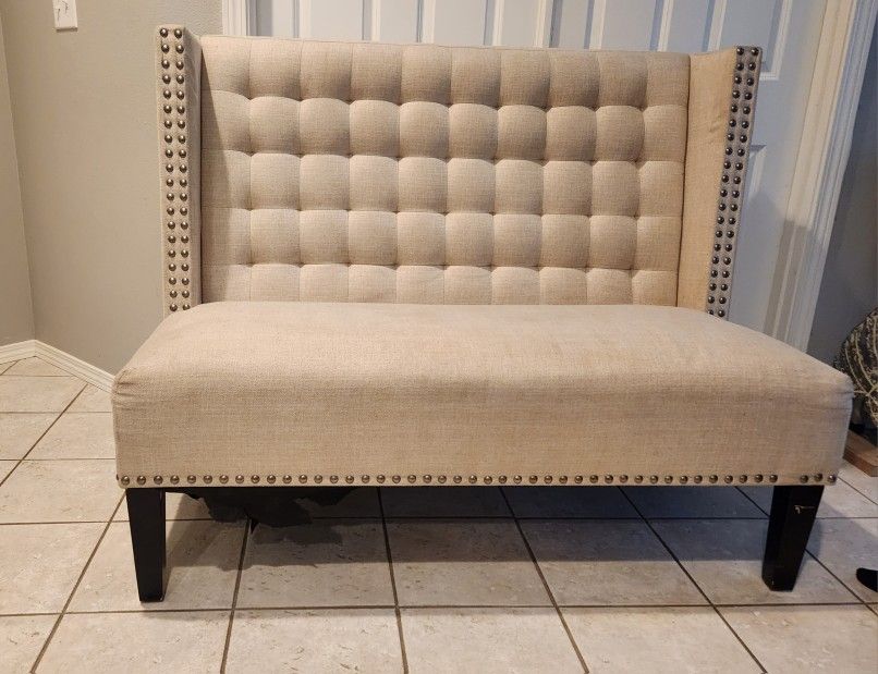Beige Studded Satee