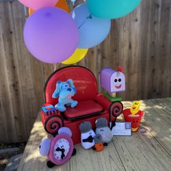 Blues Clues Party Decorations, Toys Bundle