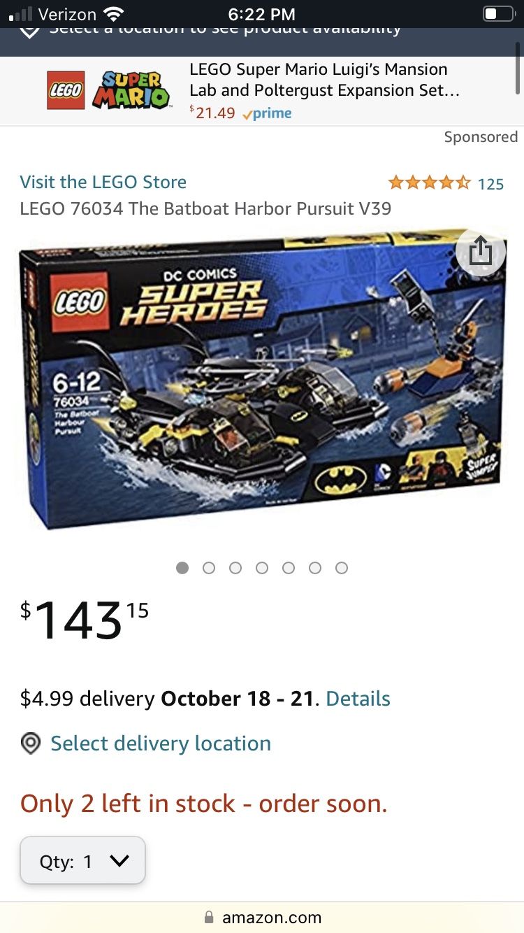 Lego Bat Boat