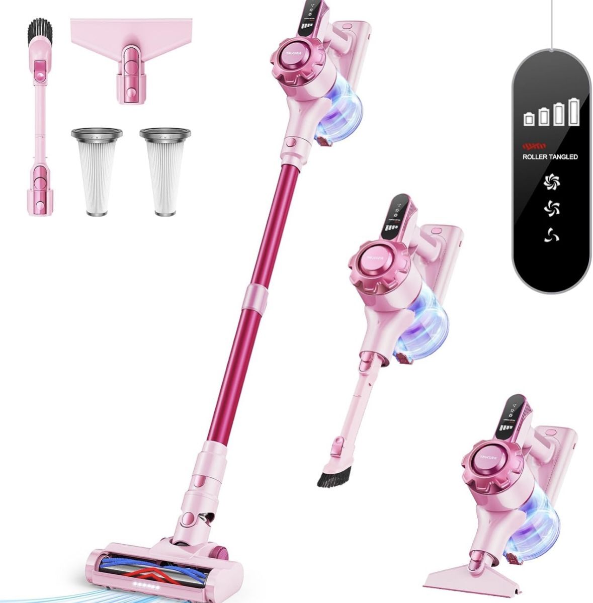 Cordless Vacuum Cleaner, 8-in-1 Lightweight Stick Vacuum with 45mins Runtime