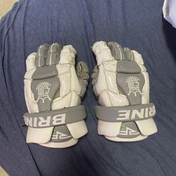 Used Brine Lacrosse Gloves