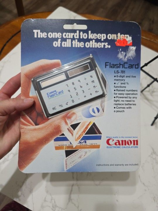 Vintage Canon Electronic Calculator Never Opened Works