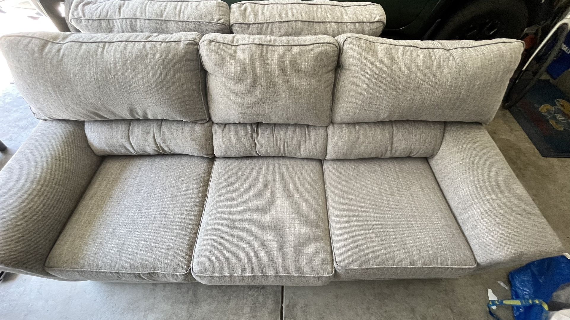 Calvin Couch, Loveseat, and ottoman