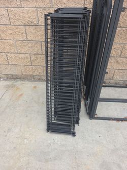 Store shelves available black powder, coated all two different sizes