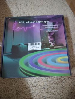 Rgb Neon rope light remote control 33 feet waterproof/ see discription