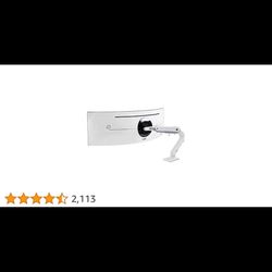 Ergotron - HX HD Premium Heavy Duty Gaming Monitor Arm, Single Monitor Desk Mount - for 1000R Curved Ultrawide Monitors Up to 49 Inches, 28 to 42 lbs,