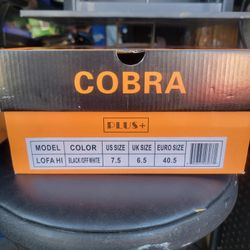 Men Casual Boot Cobra Lofa Hi Canvas Lace-Up Black Off White Original Brand New