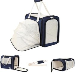 19 x 13 x 9 TSA Approved pet Carrier for cat and Small Dog up to 12-15 lbs