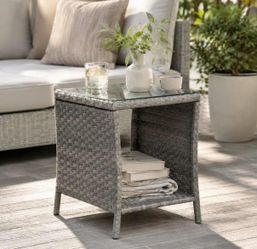 Brand New IRONORA Outdoor Wicker Side Table – $65